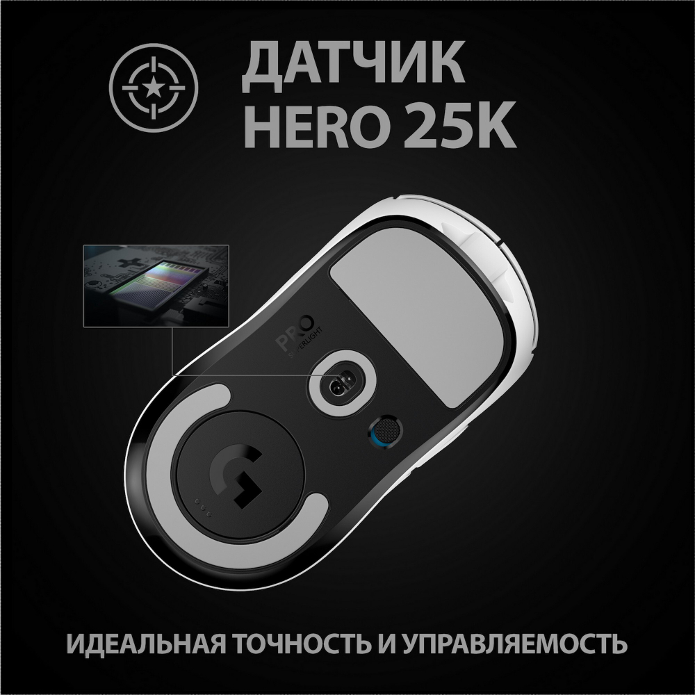 Беспроводная игровая мышь Logitech Pro X Superlight White (910-005942)