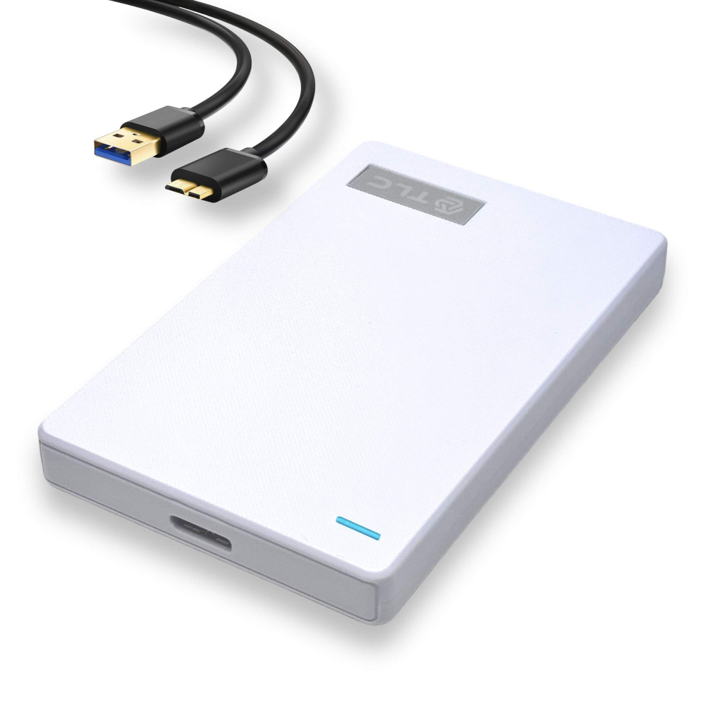 Внешний жесткий диск TLC Slim Portable, Портативный HDD 2,5" 320 Gb USB 3.0, Белый