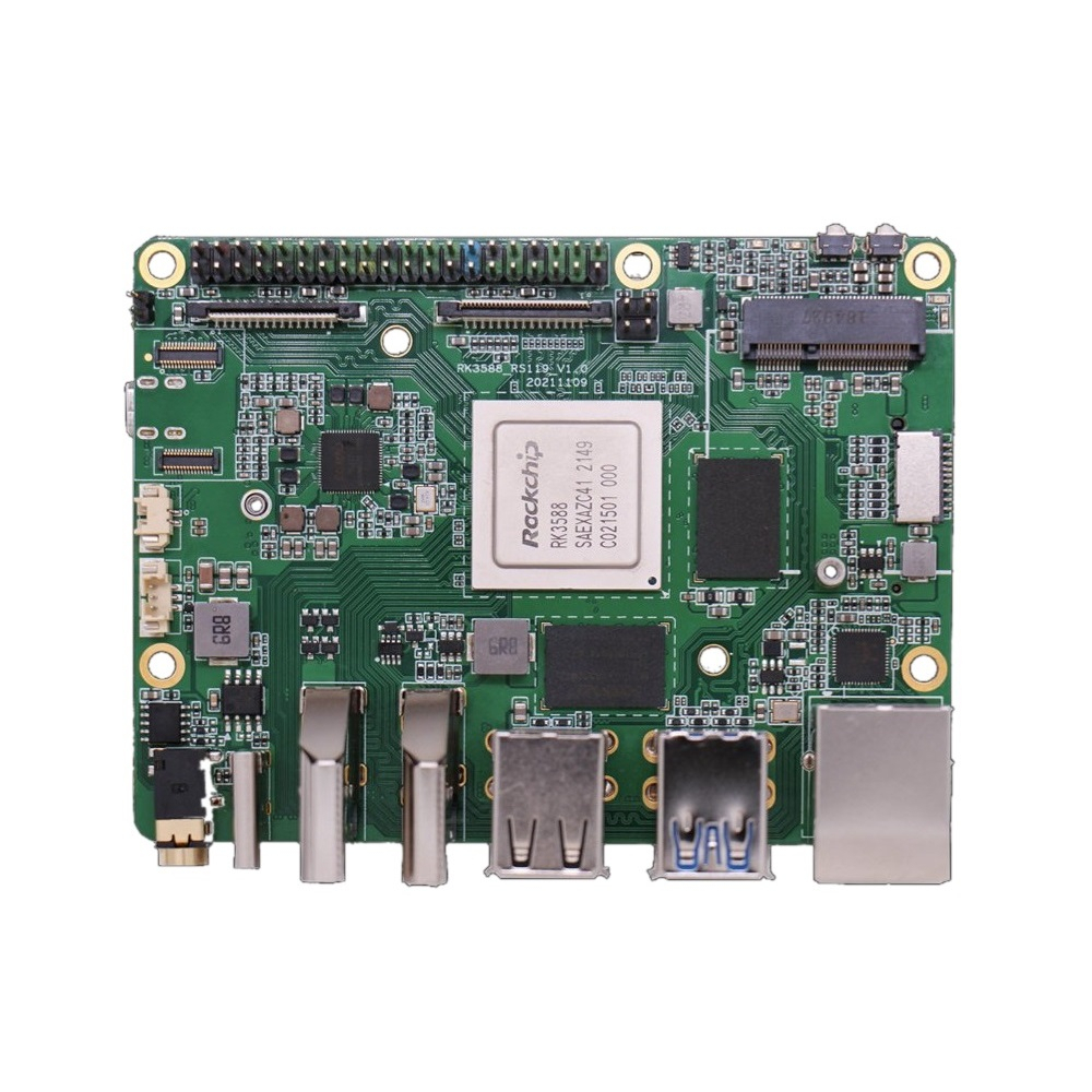 Одноплатный компьютер RockPi зеленый (ROCK 5 Model B 4GB)