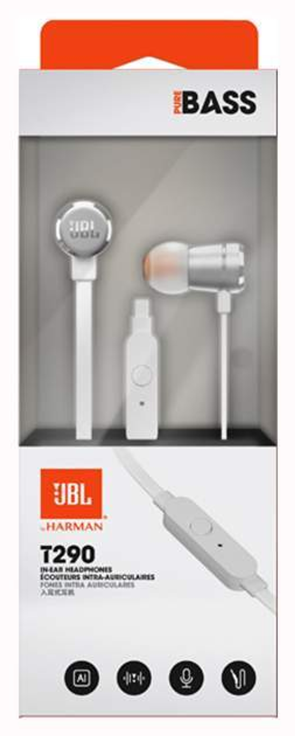 Наушники JBL T290 JBLT290CGD Gold