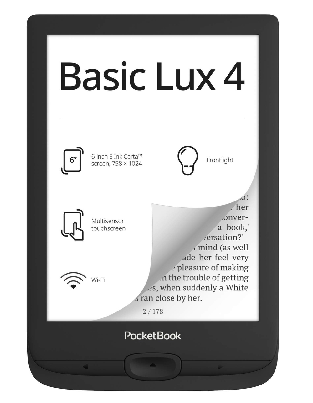 Электронная книга PocketBook Black (PB618-P-WW)