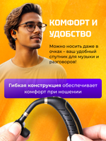 Беспроводная Bluetooth гарнитура Taymlux FC1 черный с шумоподавлением