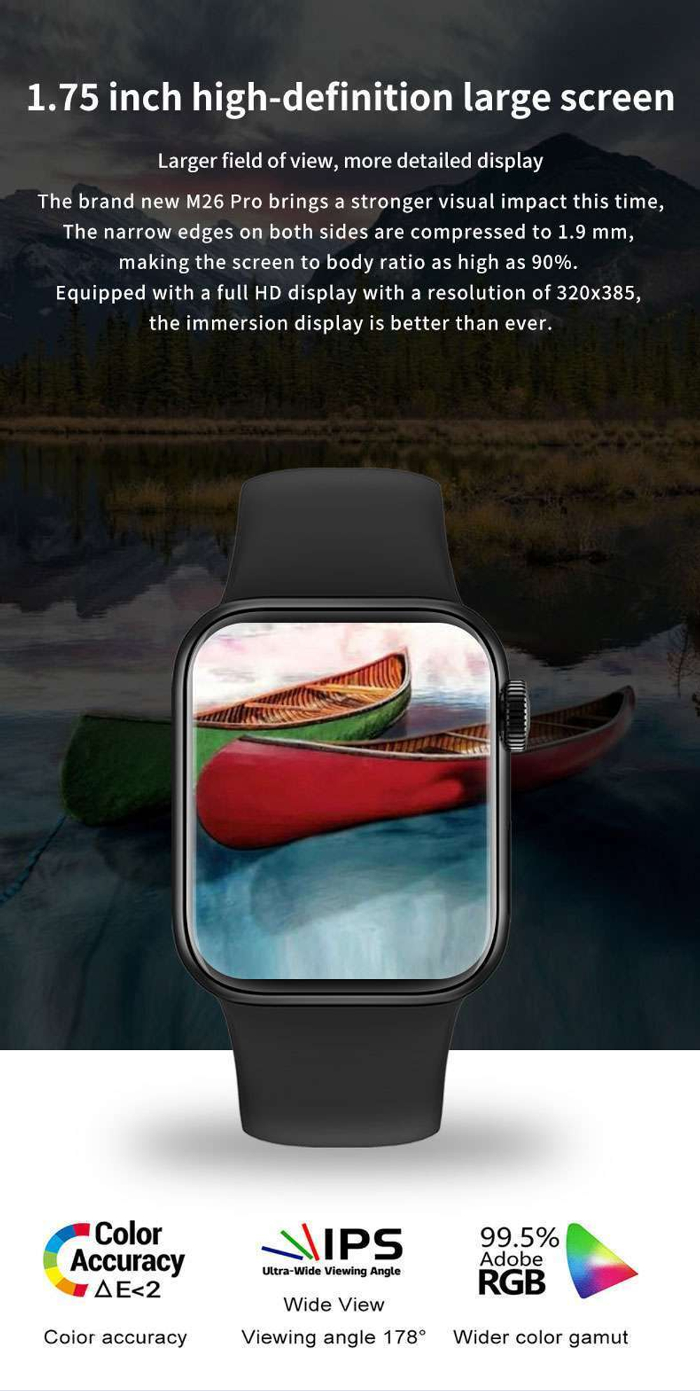 Смарт-часы Smart Watch Smart Watch M26 PRO 44mm (Черный)