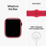 Умные часы Apple Watch Series 8 45mm Aluminium Case (PRODUCT) RED Sport Band M/L