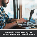 Беспроводная мышь Logitech M185 Gray/Blue (910-002239)