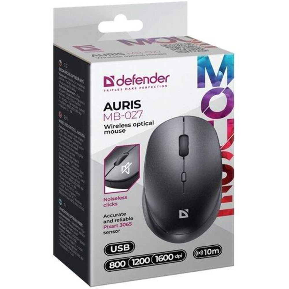 Беспроводная мышь Defender MB027 черный