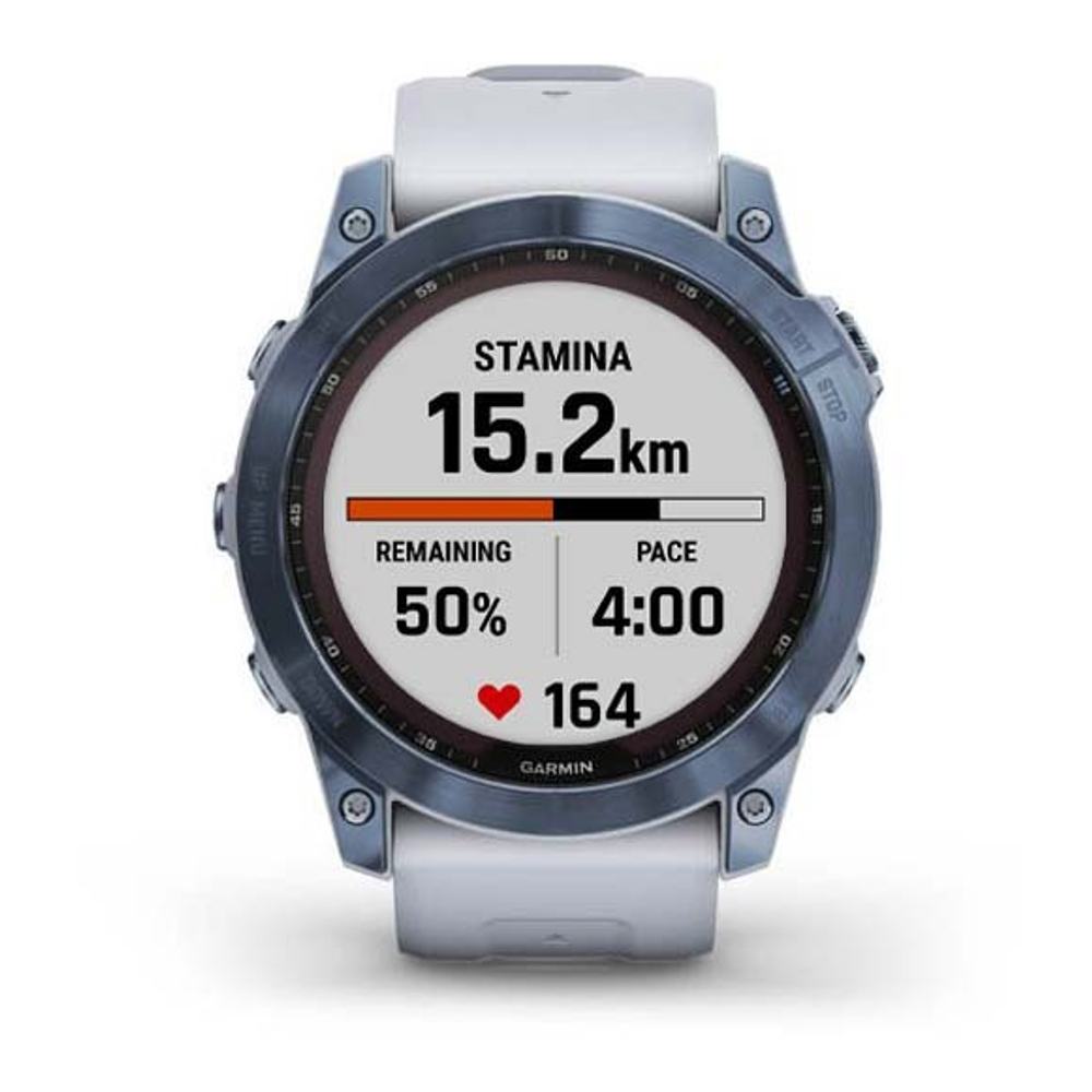 Умные часы Garmin Fenix 7X Sapphire Solar, голубой