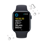 Смарт-часы Apple Watch SE 2 (2022) GPS 44мм Aluminum Case with Sport Band Midnight M/L