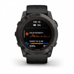 Смарт-часы Garmin Fenix 7X PRO Sapphire Solar серый с черным ремешком (010-02778-11)
