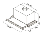 Вытяжка встраиваемая Elica ELITE 14 LUX WH/A/60 LED PRF0037990B белая