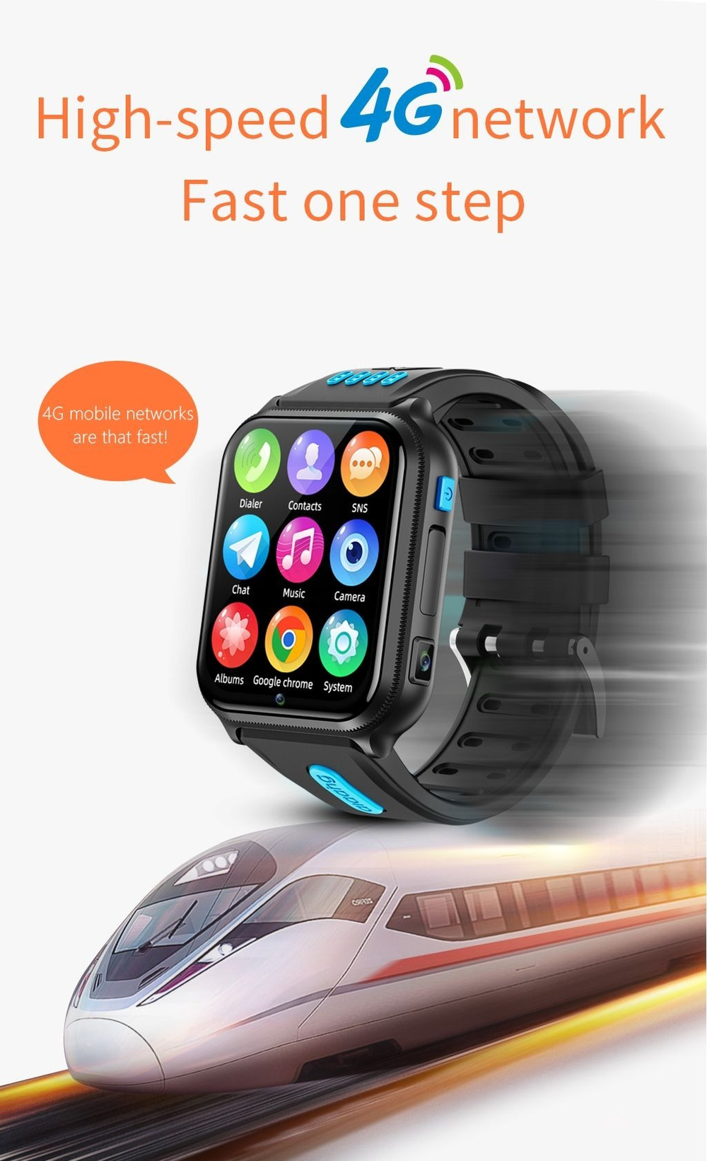 Детские смарт-часы Smart Baby Watch H1 PRO 4G, черный