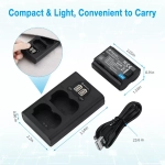 Аккумулятор Powerextra NP-W235, 2 шт + зарядное устройство FJ-W235USB-B