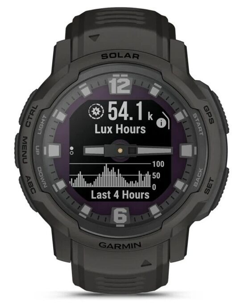 Наручные часы мужские GARMIN Instinct Crossover Solar черные