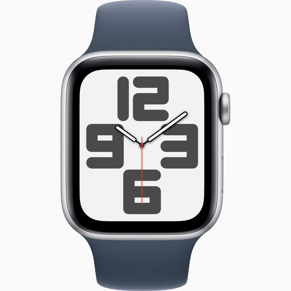 Смарт-часы Apple Watch SE2 44 mm Silver Aluminium Case, SM, Storm Blue Sport Band