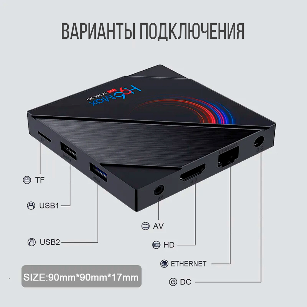 Смарт-приставка Everycom H96 Max H616 4/64